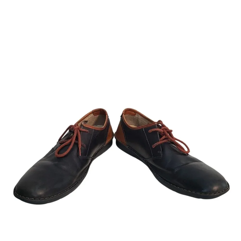 Pikolinos Santiago Mens Black Two tone Leather Derby Shoes EU 46 Gorpcore Oxford